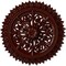 Ekena Millwork Lariah Ceiling Medallion (Canopies up to 1 3/8"), 24 3/4"OD 1 3/8"ID x 3 1/4"P, Brushed Mahogany CM24LABMF - alternate 1